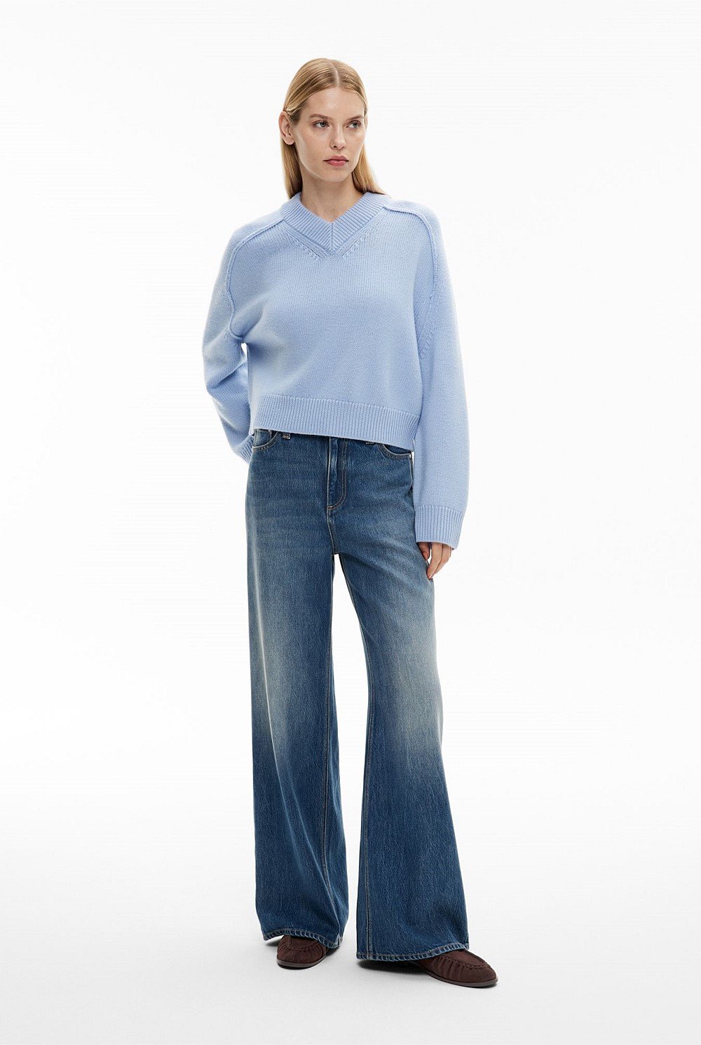 High V Knit Jumper
