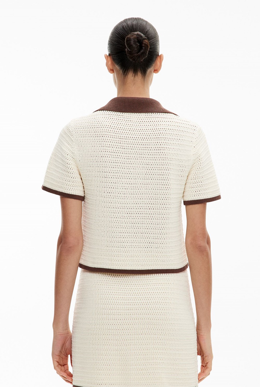 Stitch Detail Polo Knit