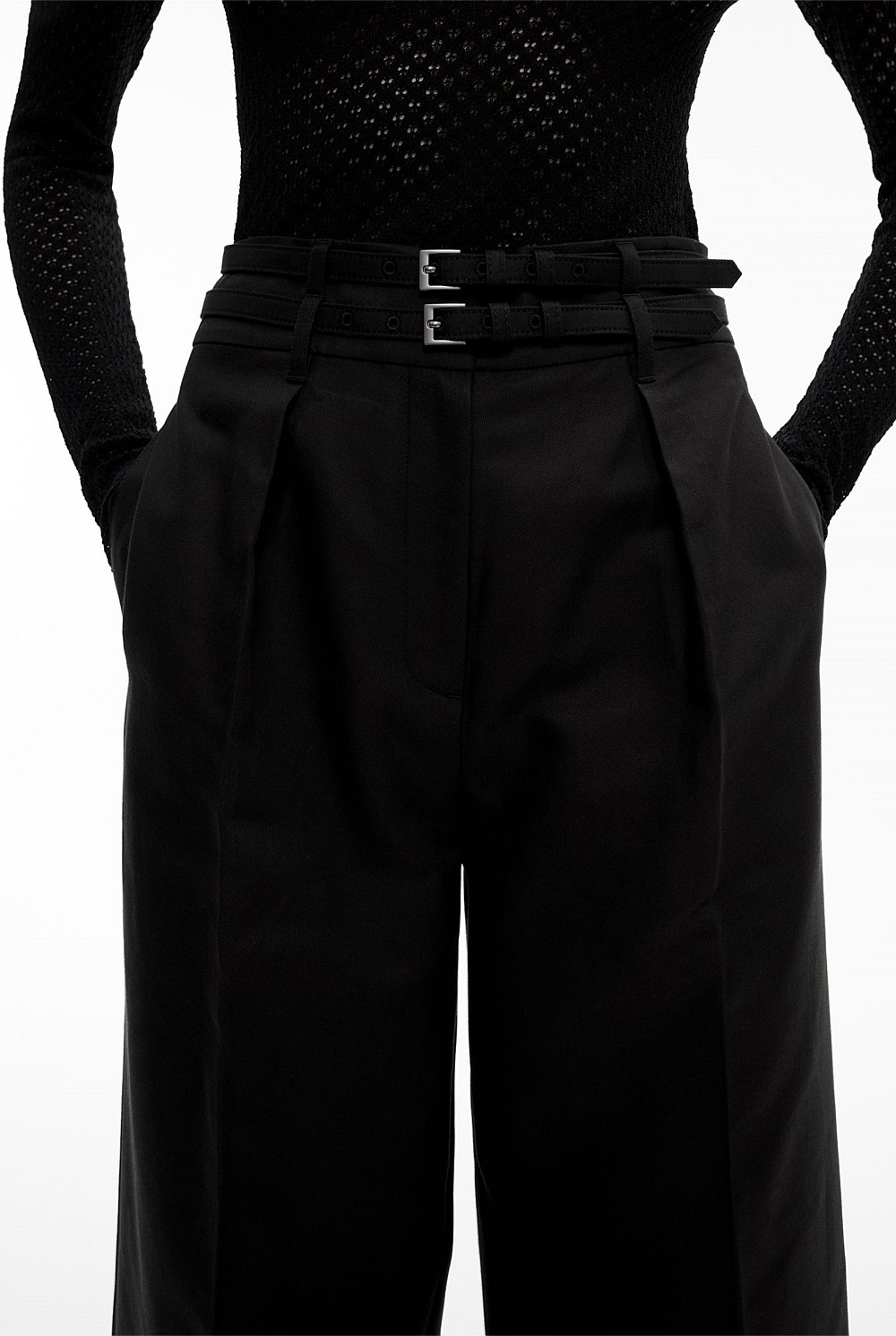 Double Belt Pants