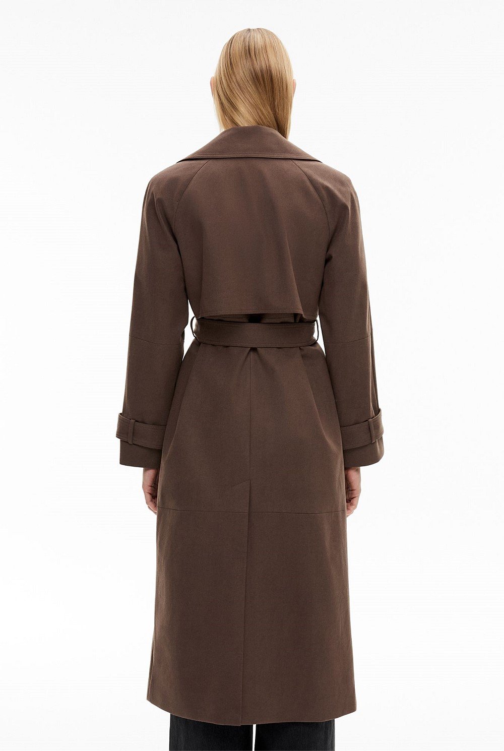 Suedette Trench