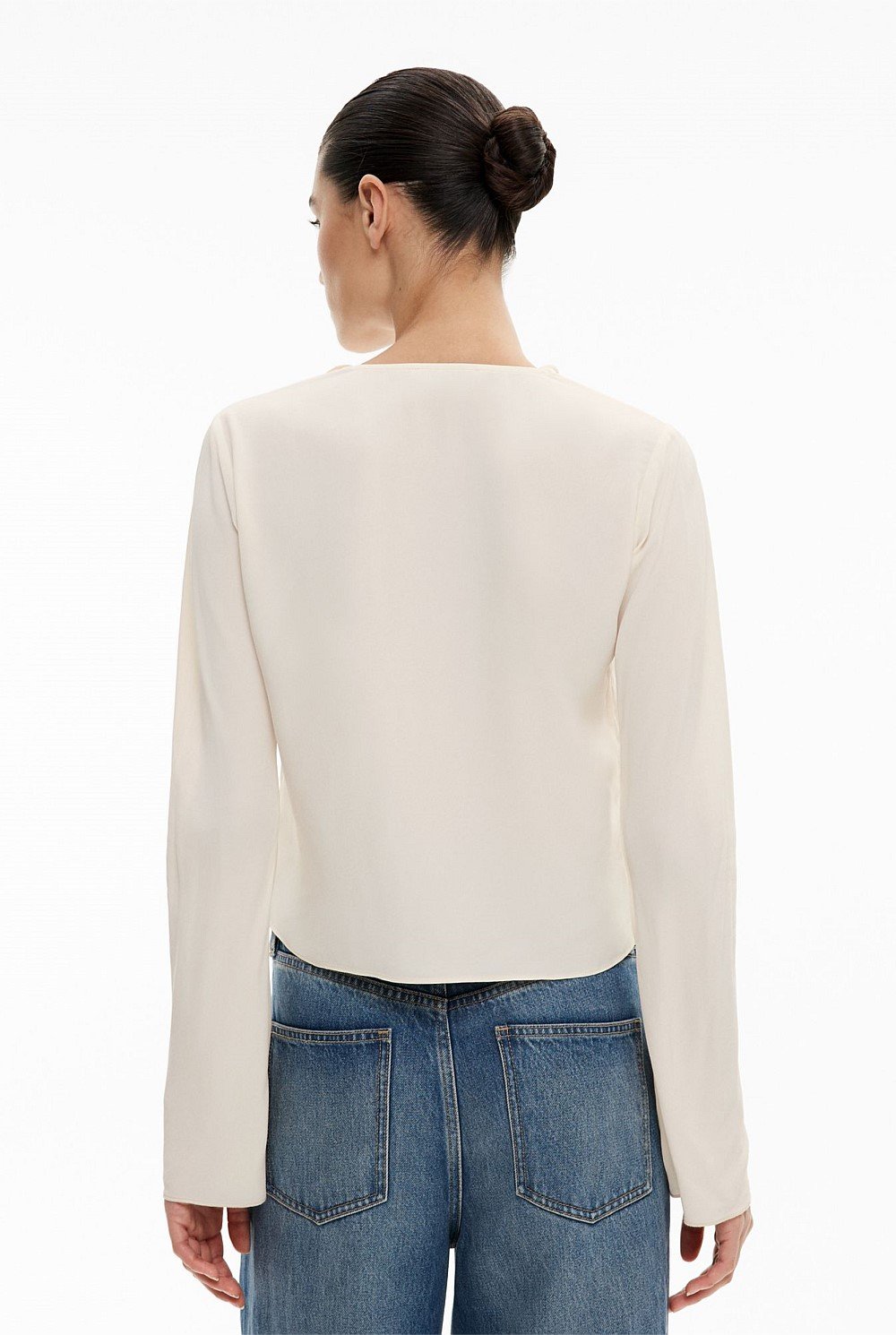 Ruffle V Neck Blouse