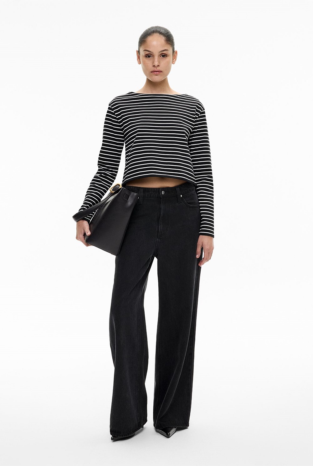 Cropped Long Sleeve Top