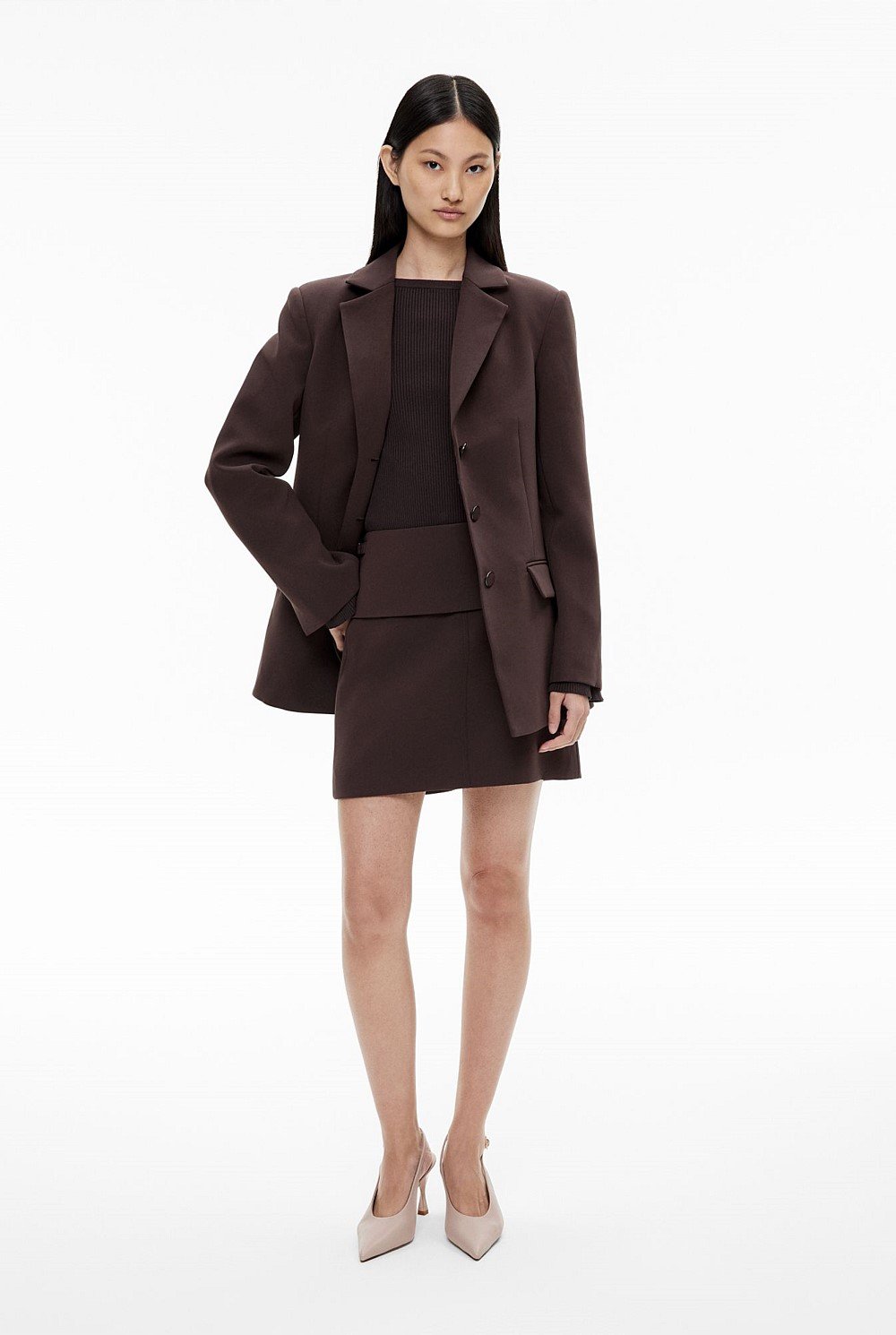 Waist Tab Mini Skirt