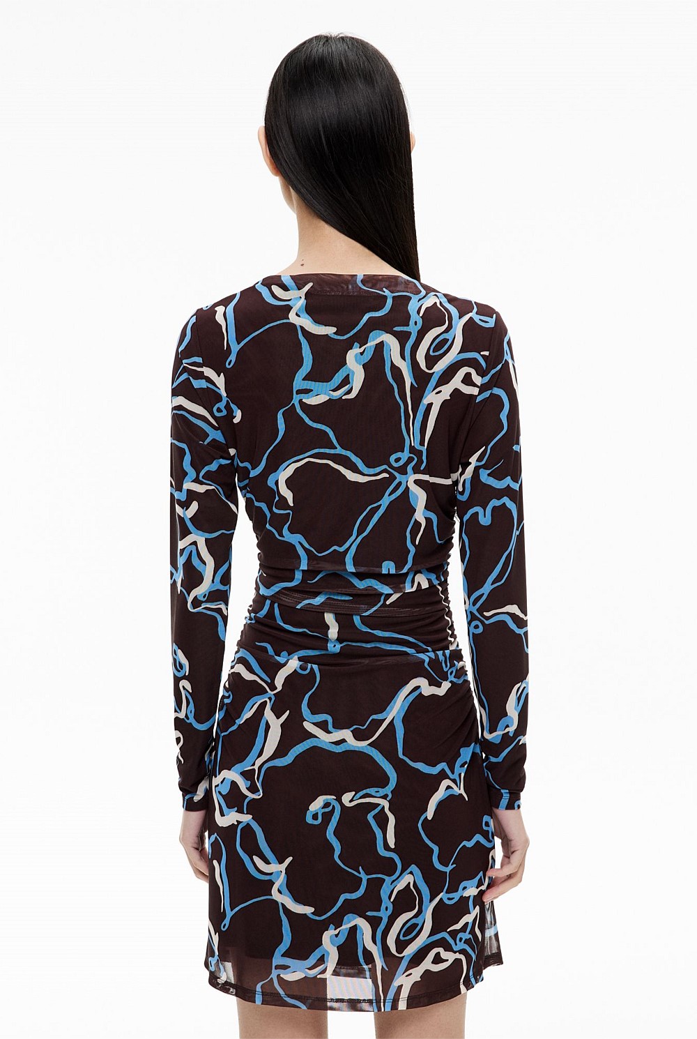 Panel Detail Mesh Dress