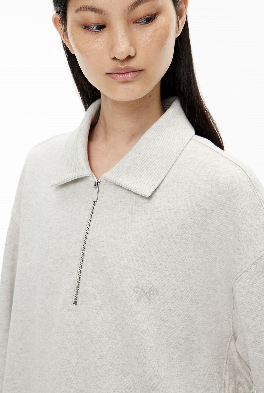 Longline Zip Sweater
