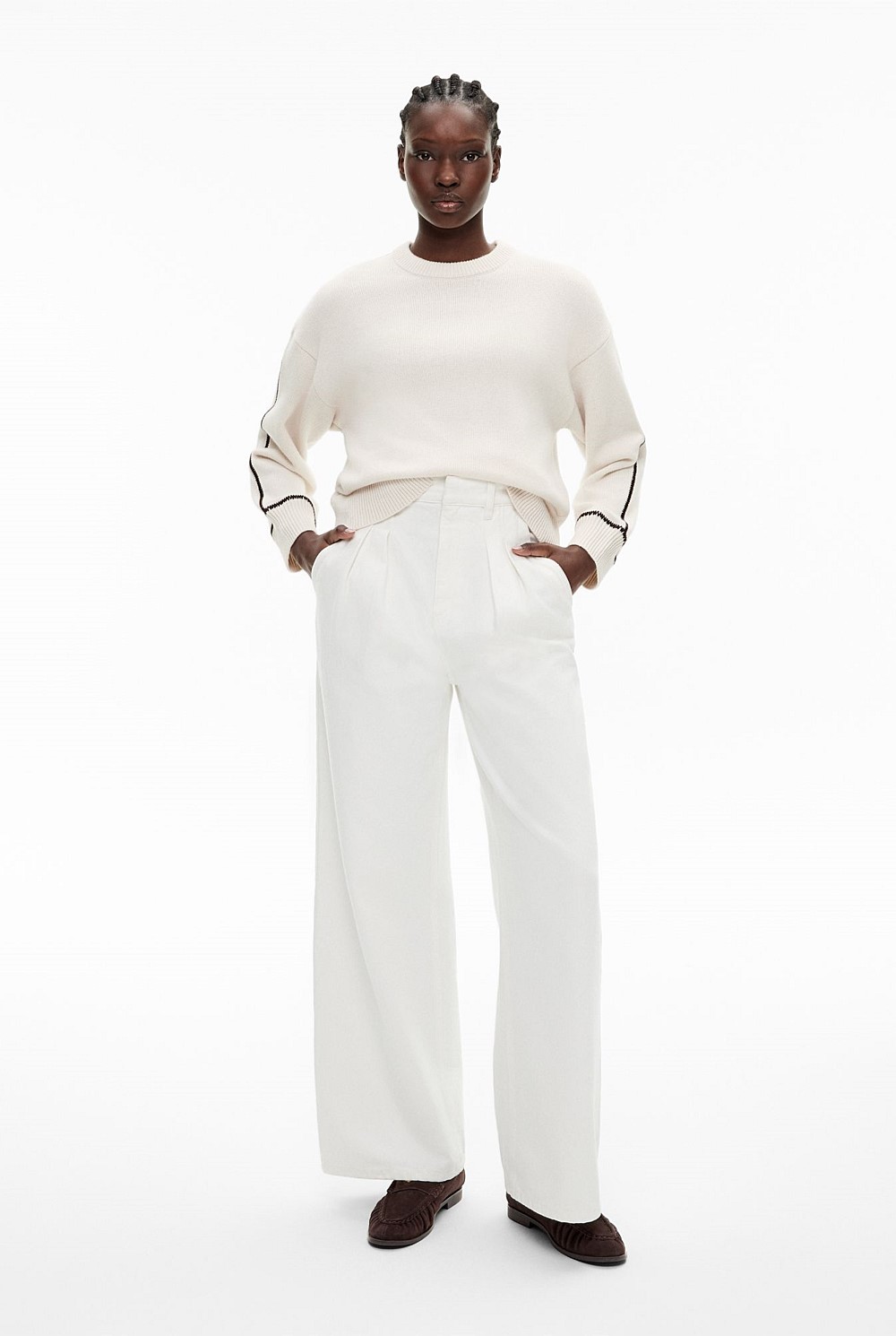 Contrast Detail Knit