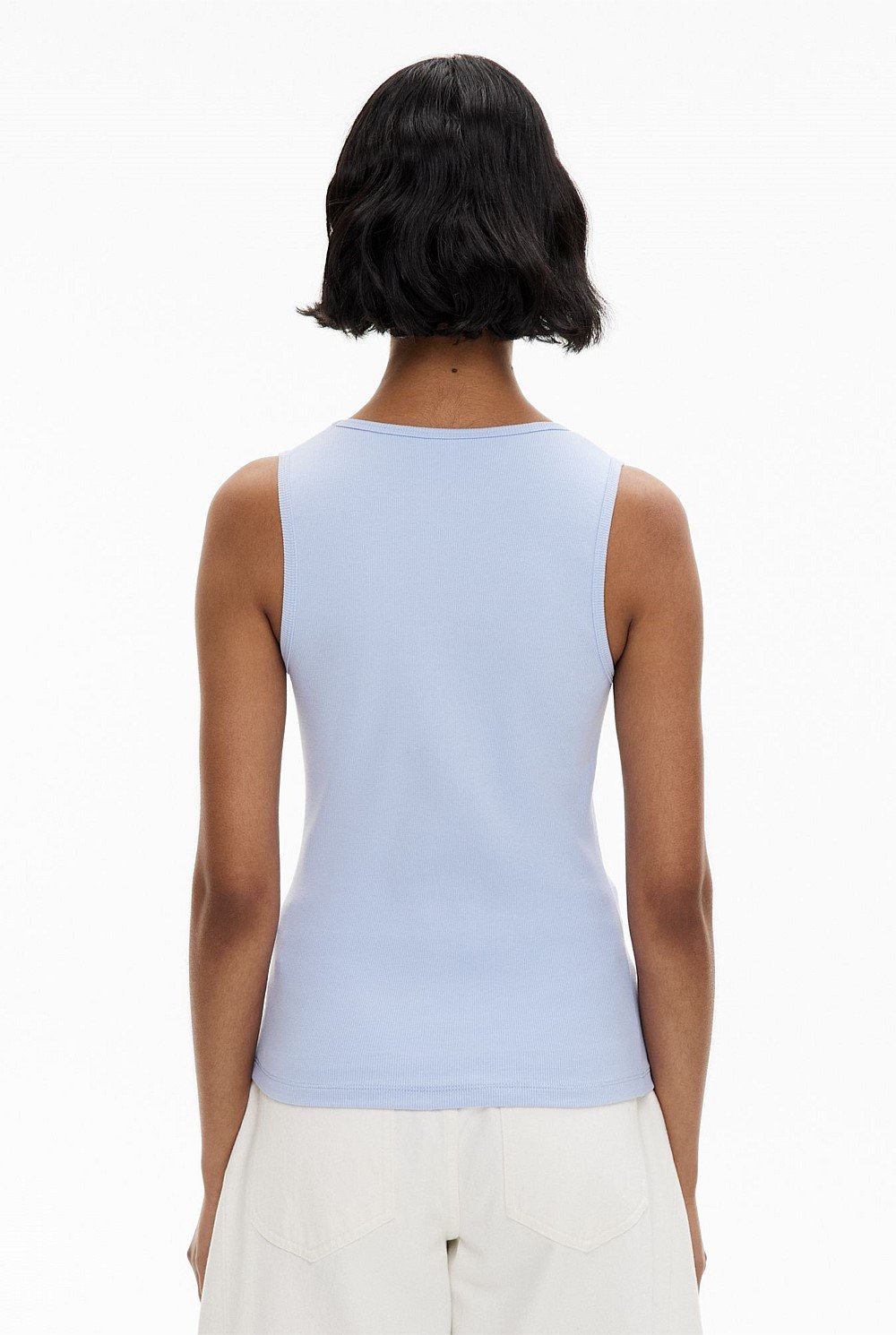 Scoop Rib Tank Top