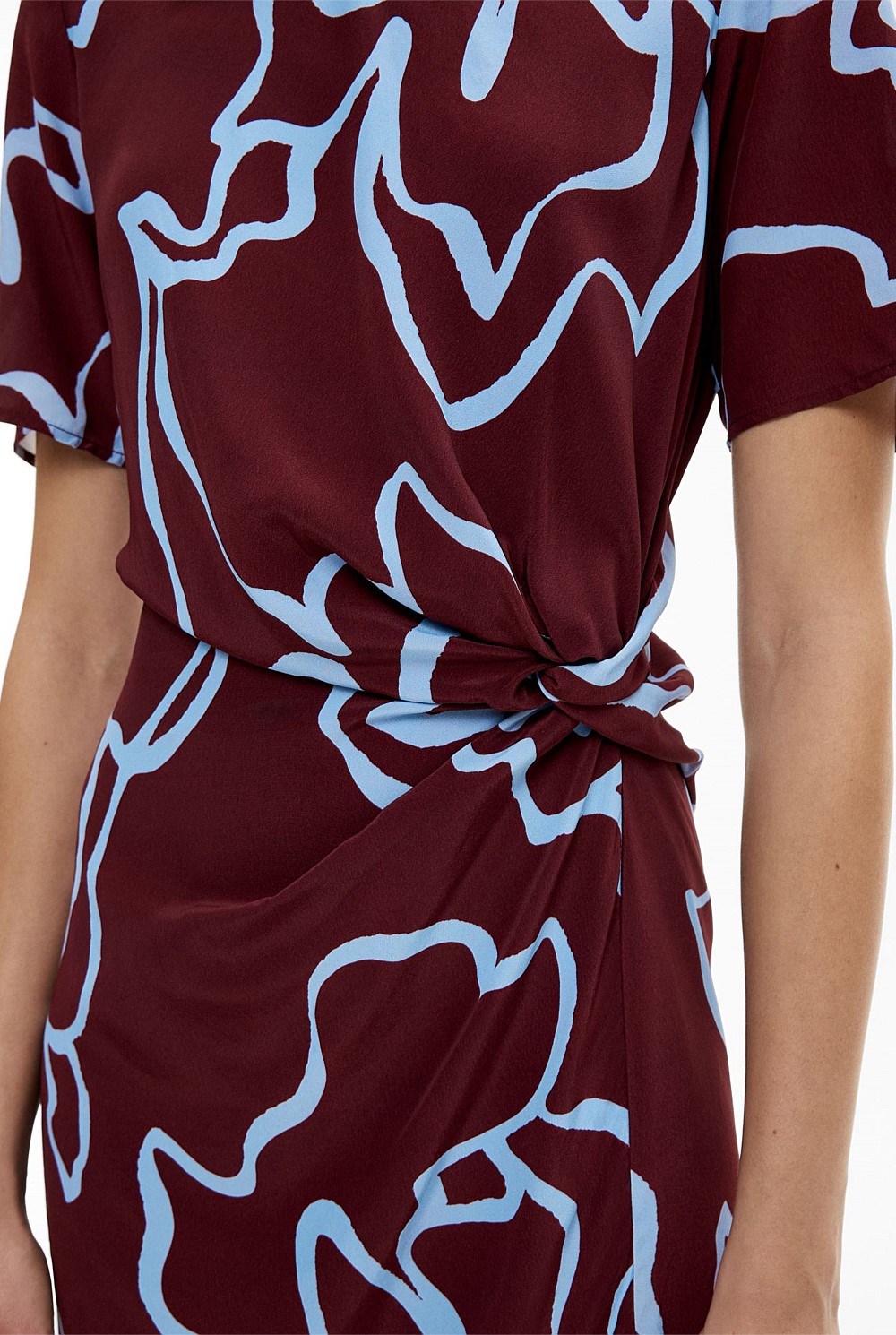 Knot Detail Mini Dress