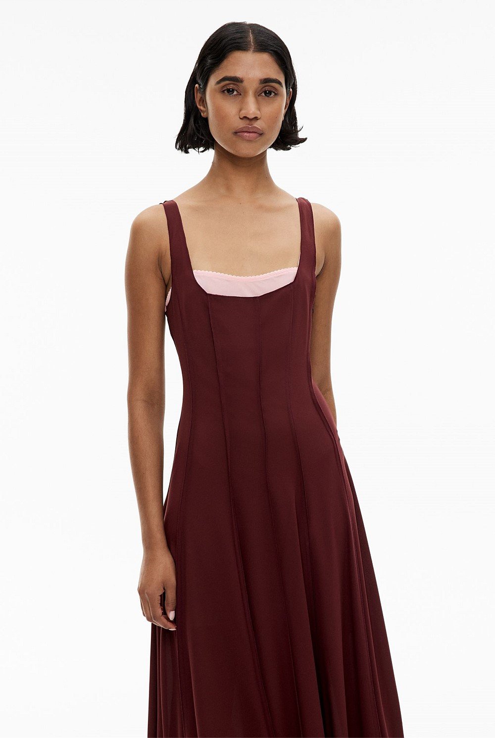 Contrast Layer Dress