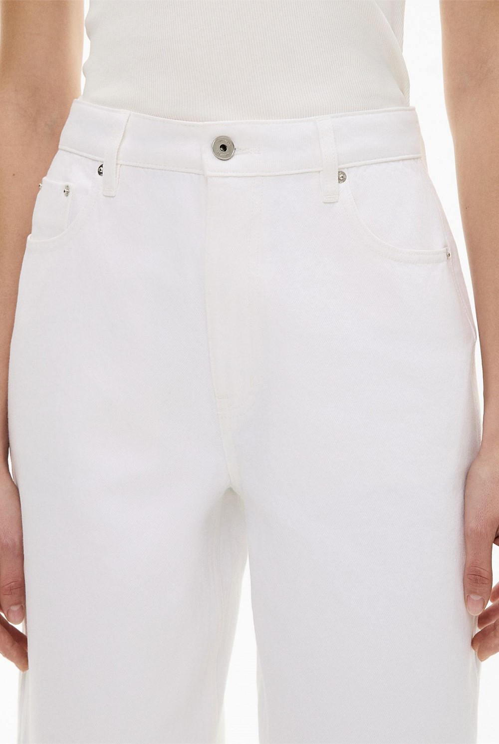 Zip Denim Jeans