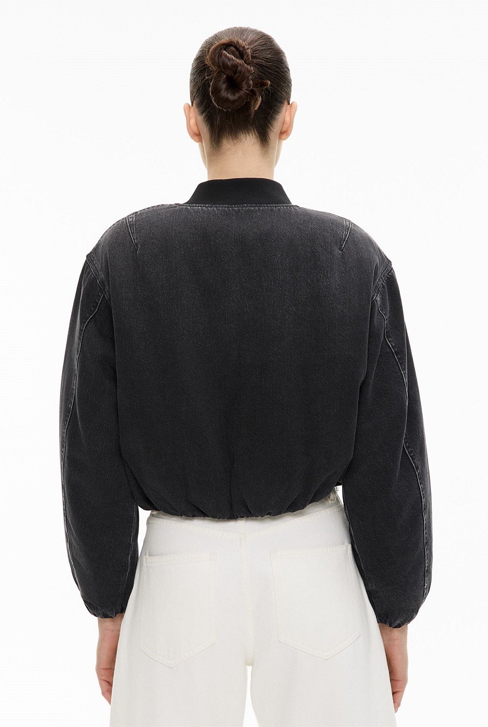Bubble Hem Denim Jacket