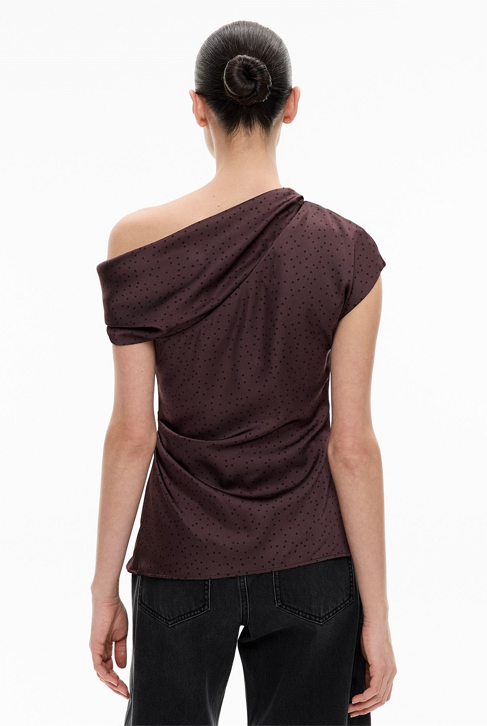 Draped Shoulder Top