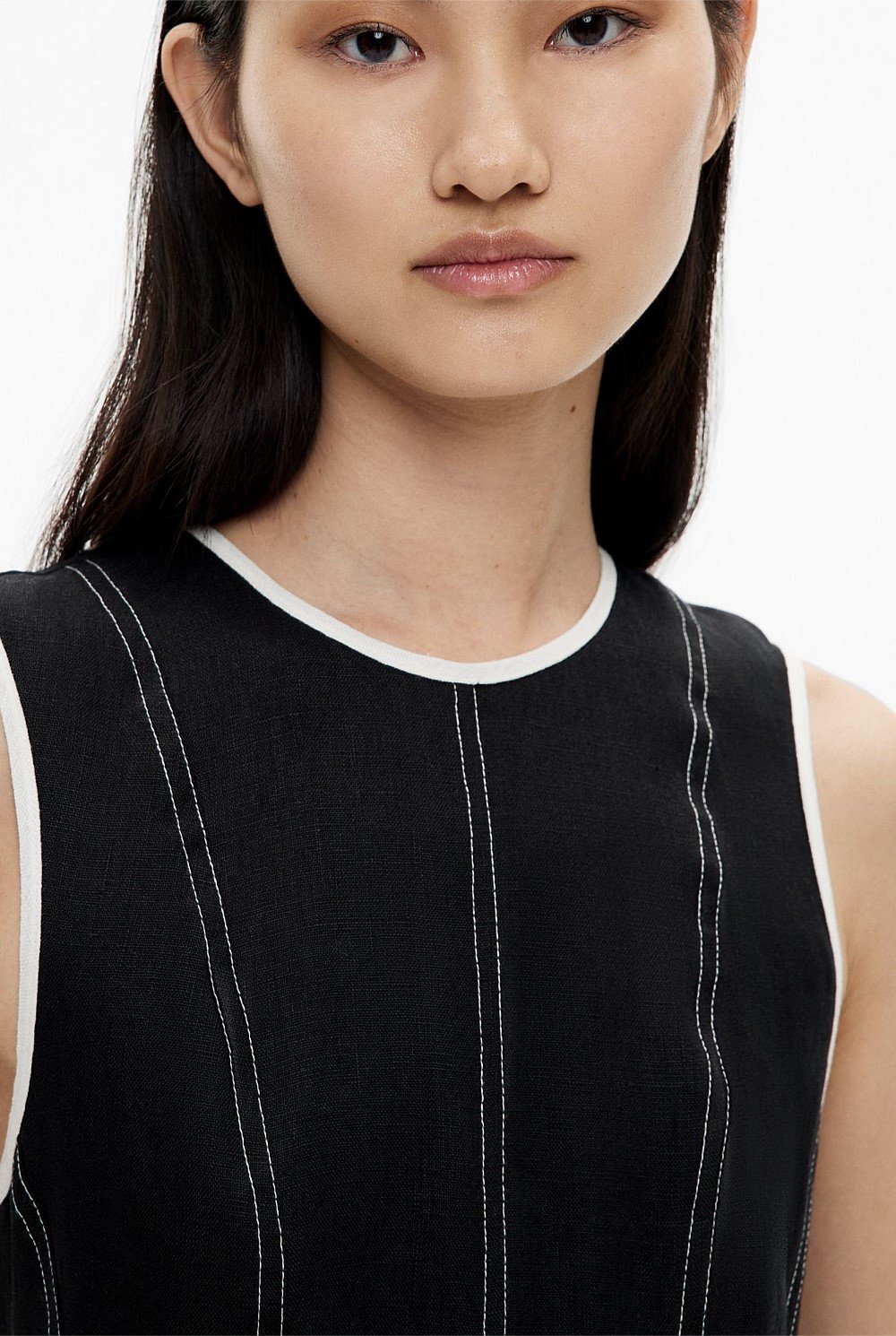 Linen Seam Dress