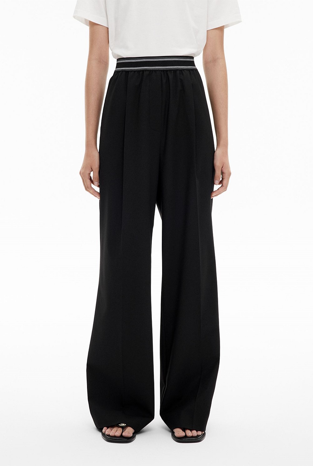 Elastic Detail Pants