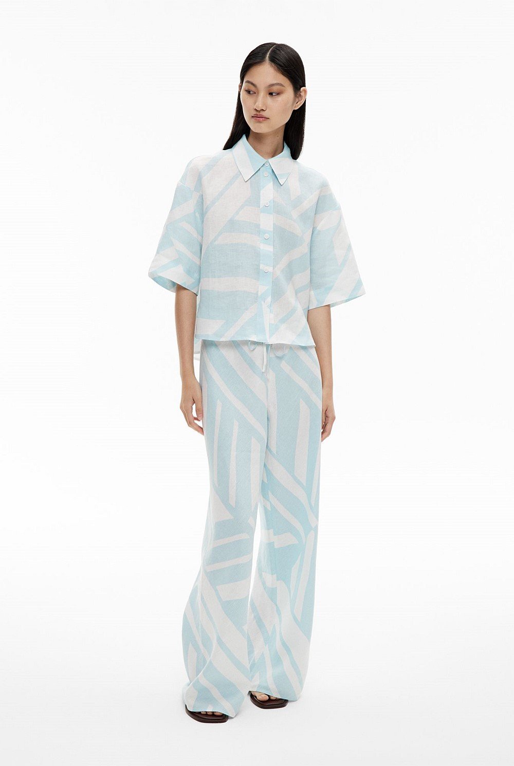 Bias Linen Pants