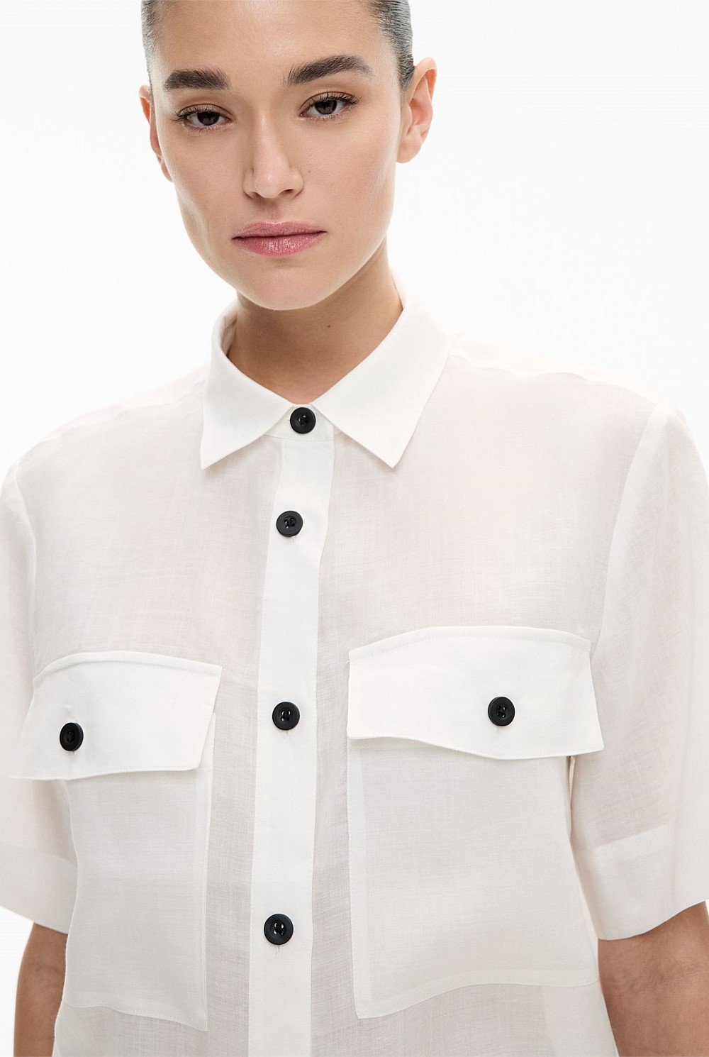Short Sleeve Utility Pocket Shirt