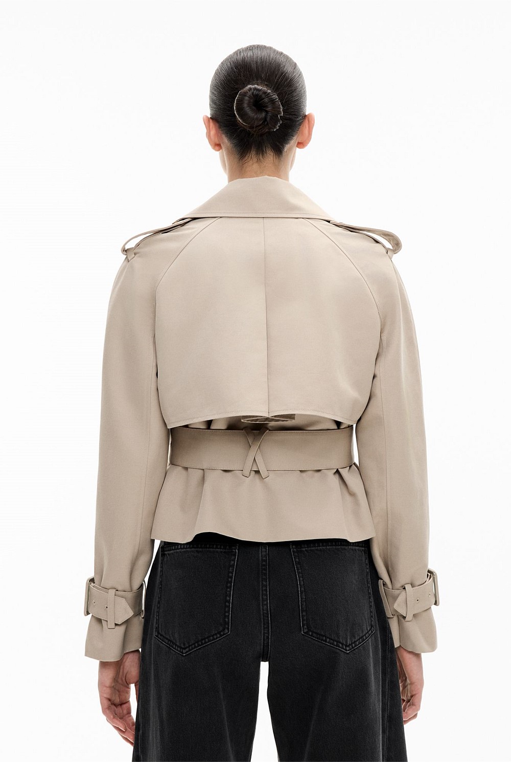 Cropped Trench Jacket