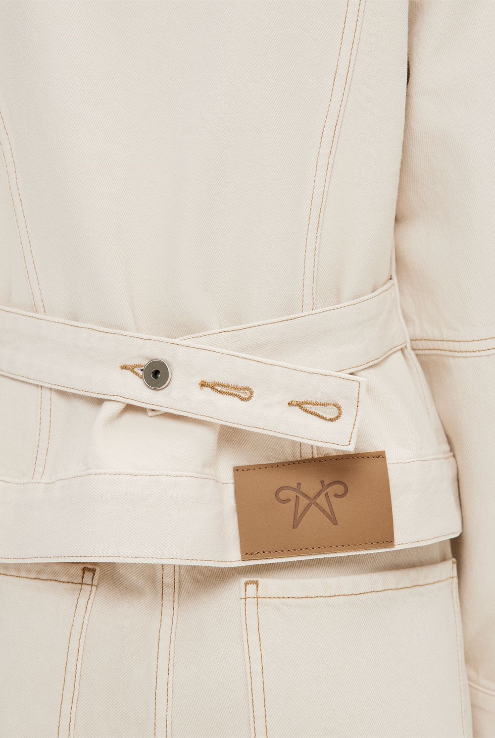 Cinched Denim Jacket