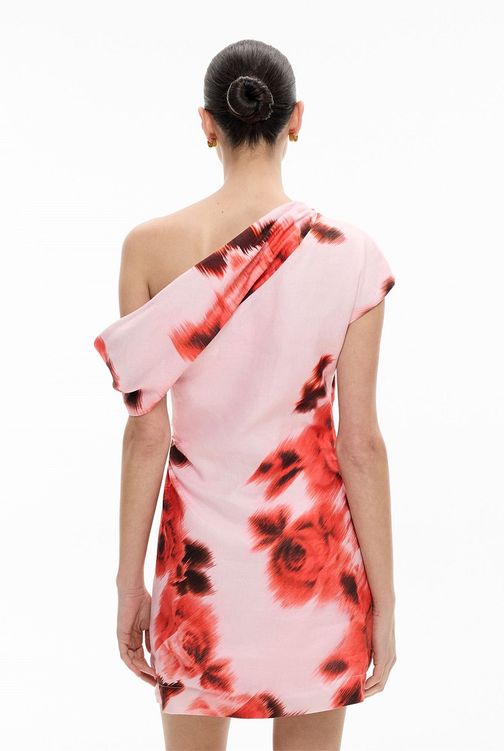 Draped Shoulder Dress
