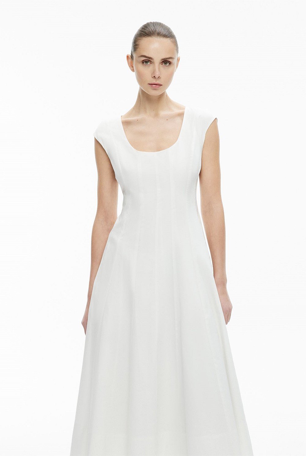 Cap Sleeve Panel Dress