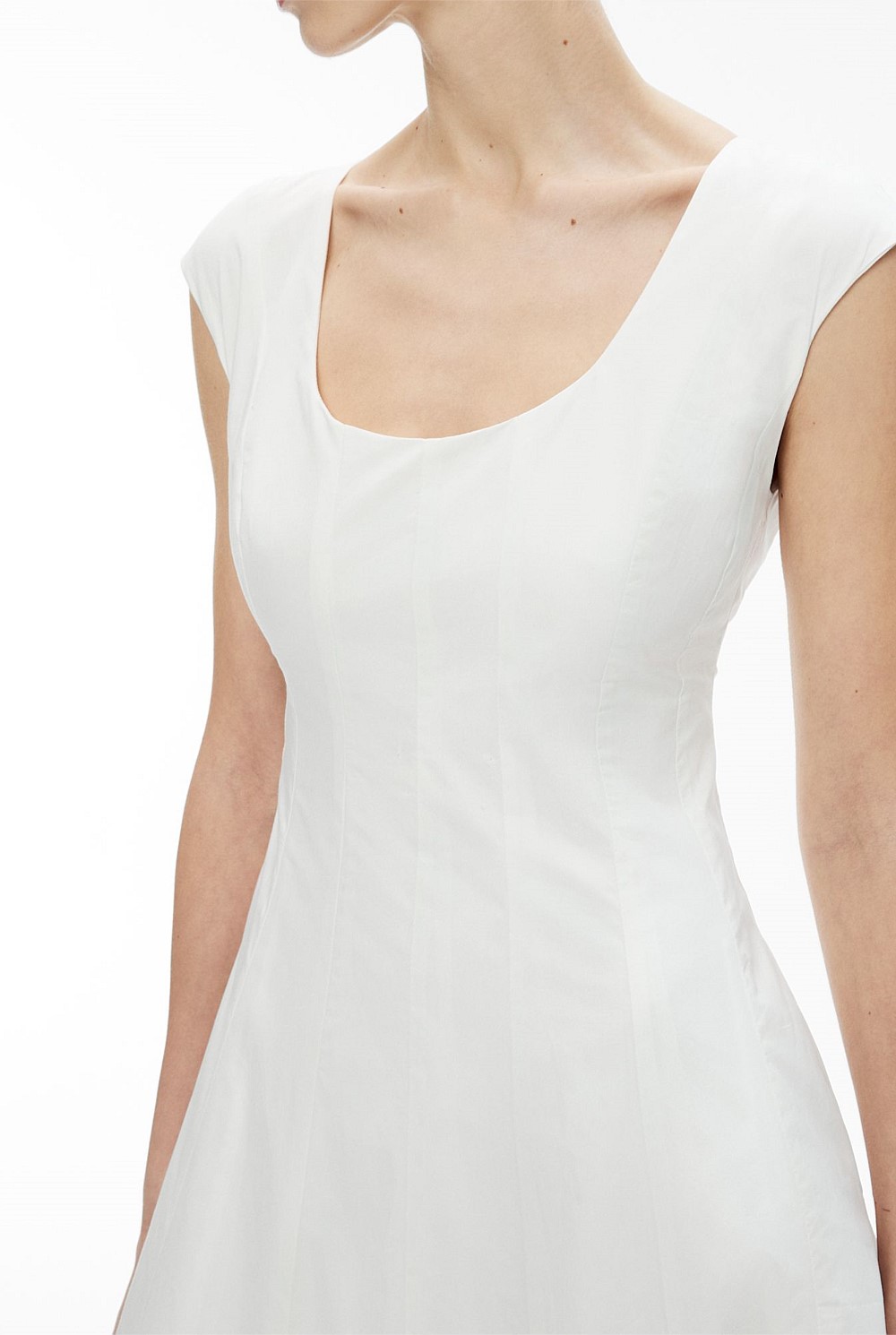 Cap Sleeve Panel Dress