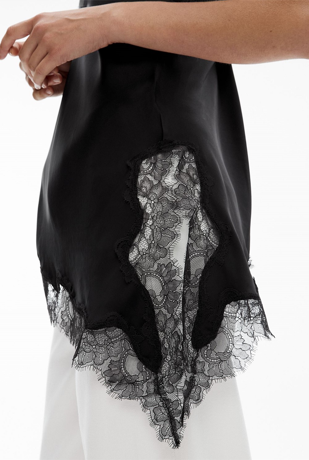 Asymmetrical Lace Camisole