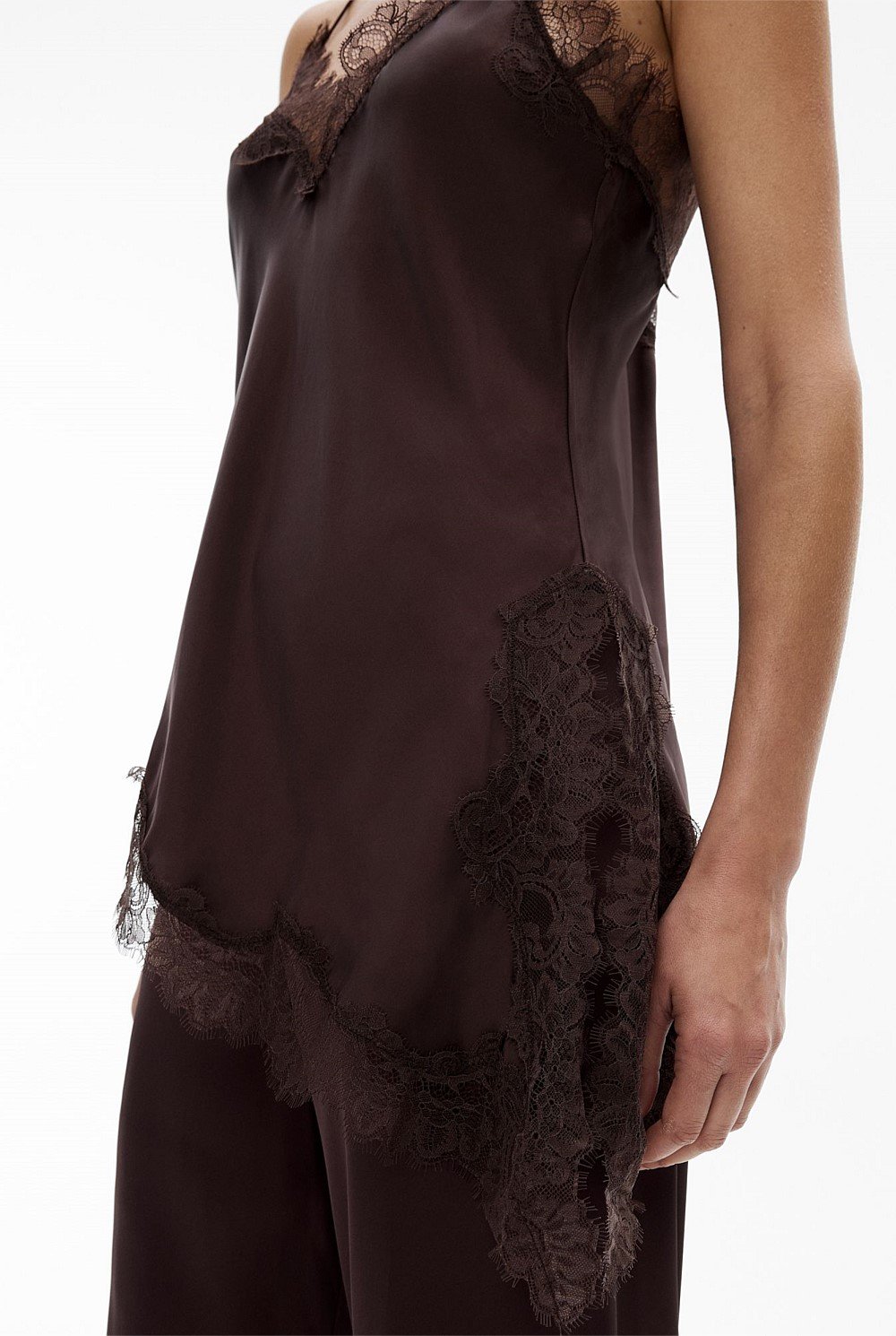Asymmetrical Lace Camisole