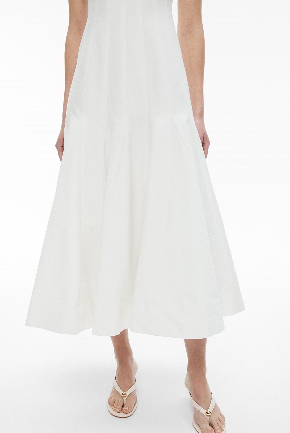 Square Neck Flared Dress