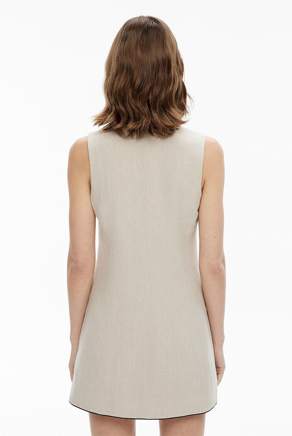 Contrast Piped Dress