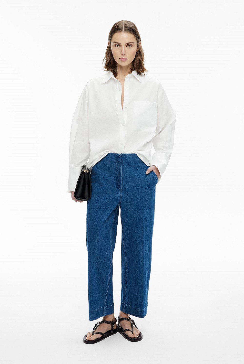 Denim Crop Pants