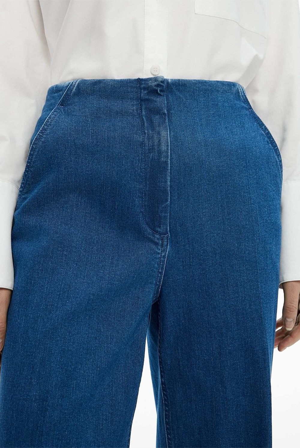 Denim Crop Pants