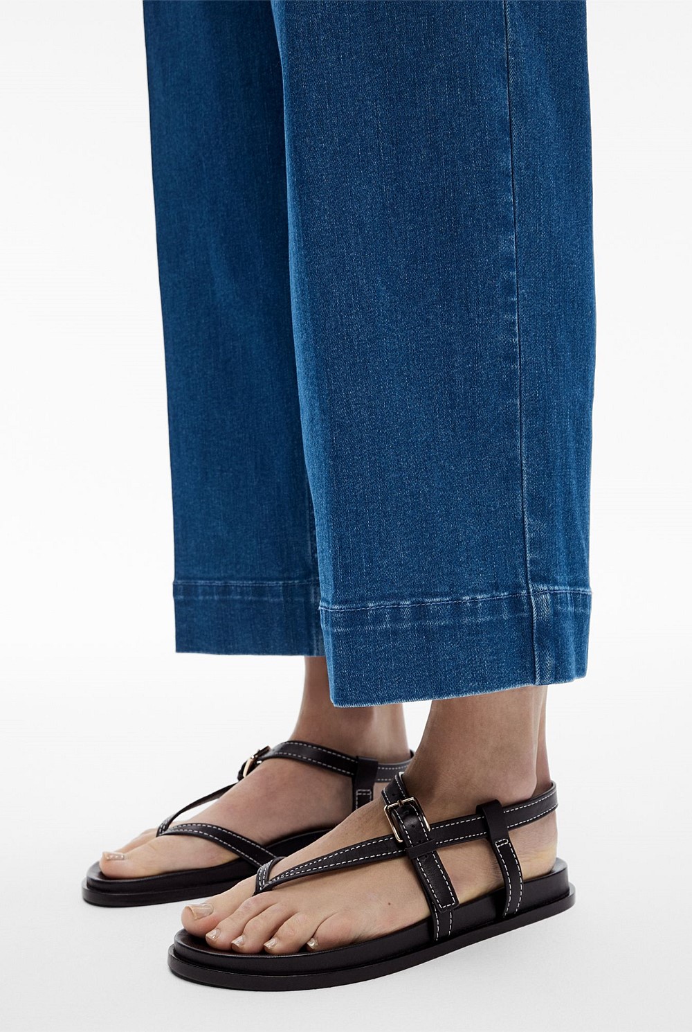 Denim Crop Pants