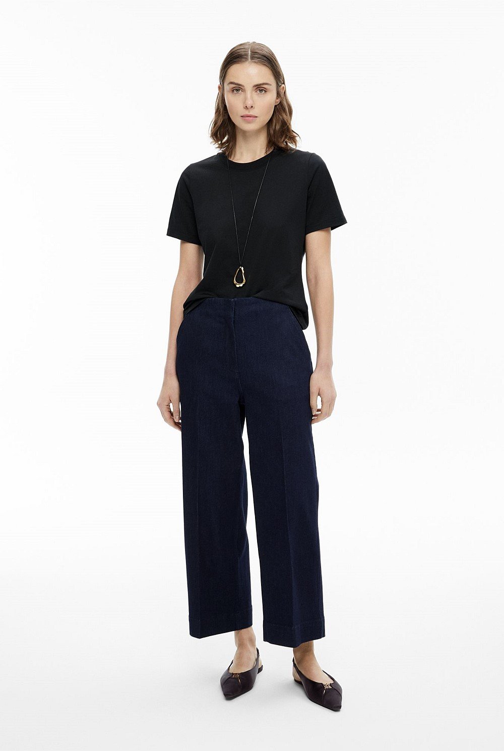 Denim Crop Pants