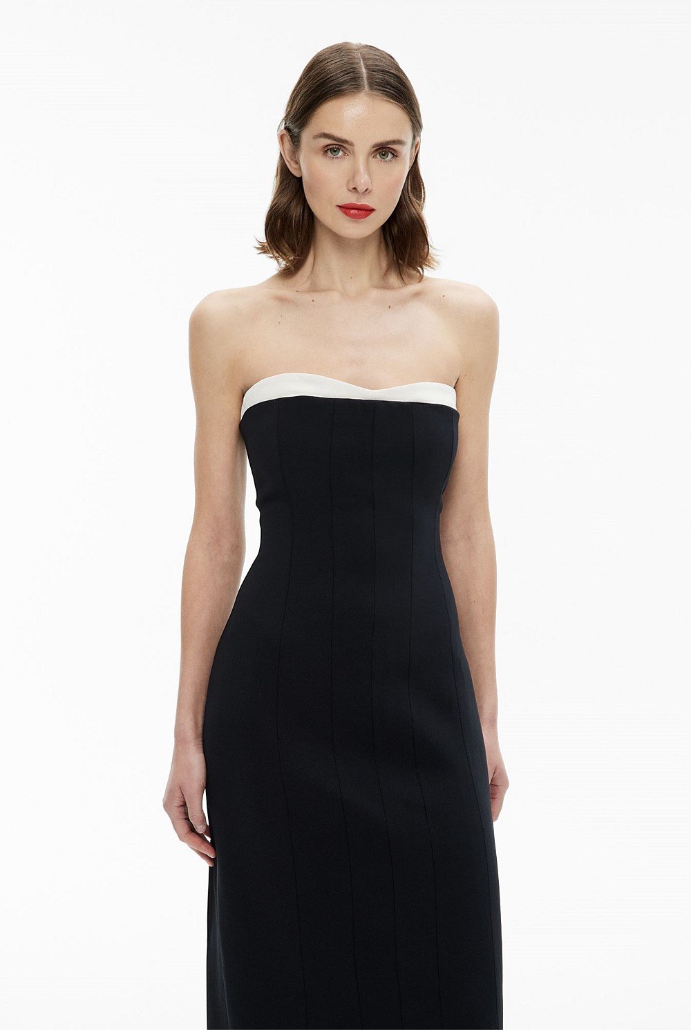 Contrast Column Dress