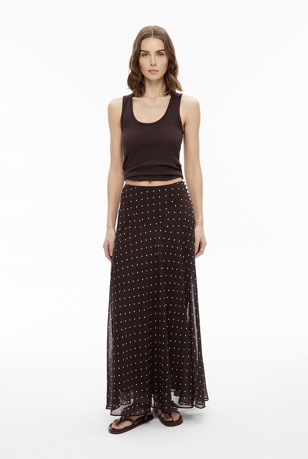 Basque Maxi Skirt