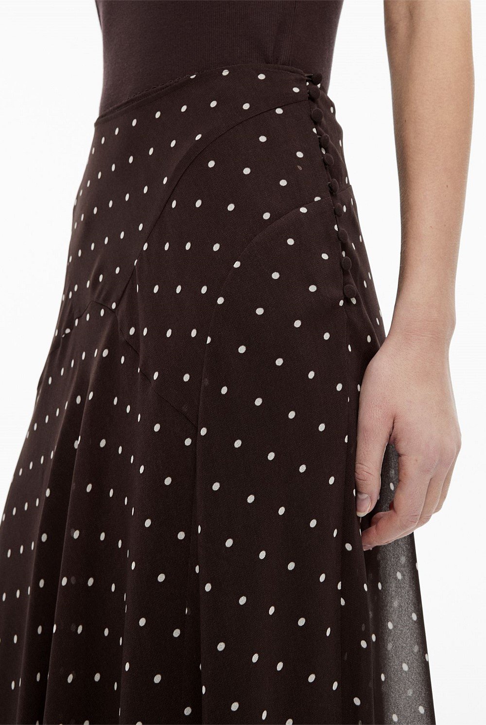 Basque Maxi Skirt