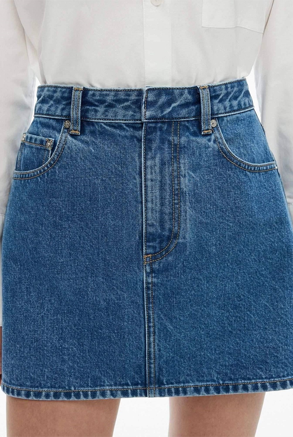 Denim Mini Skirt