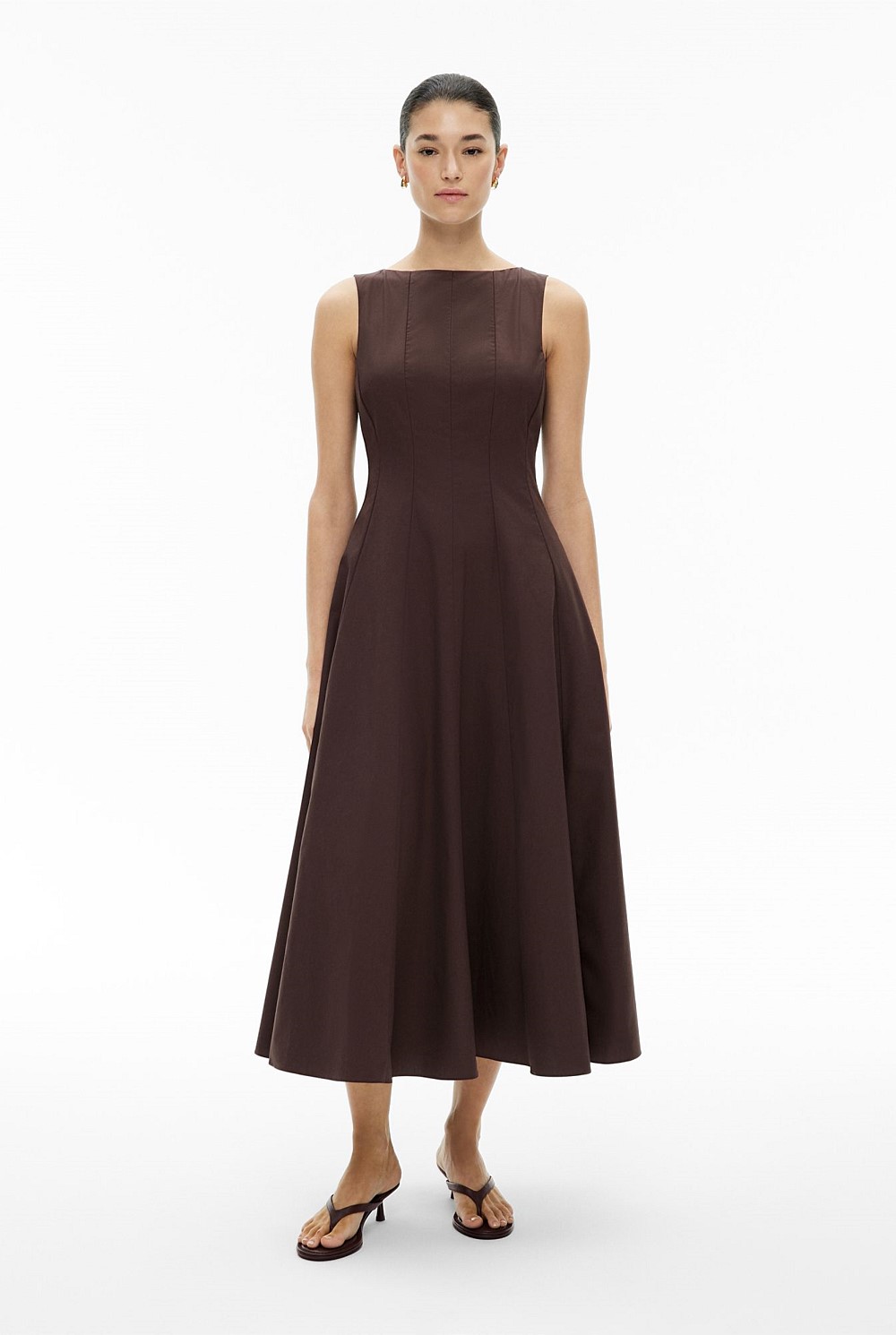 Panelled Midi Dress