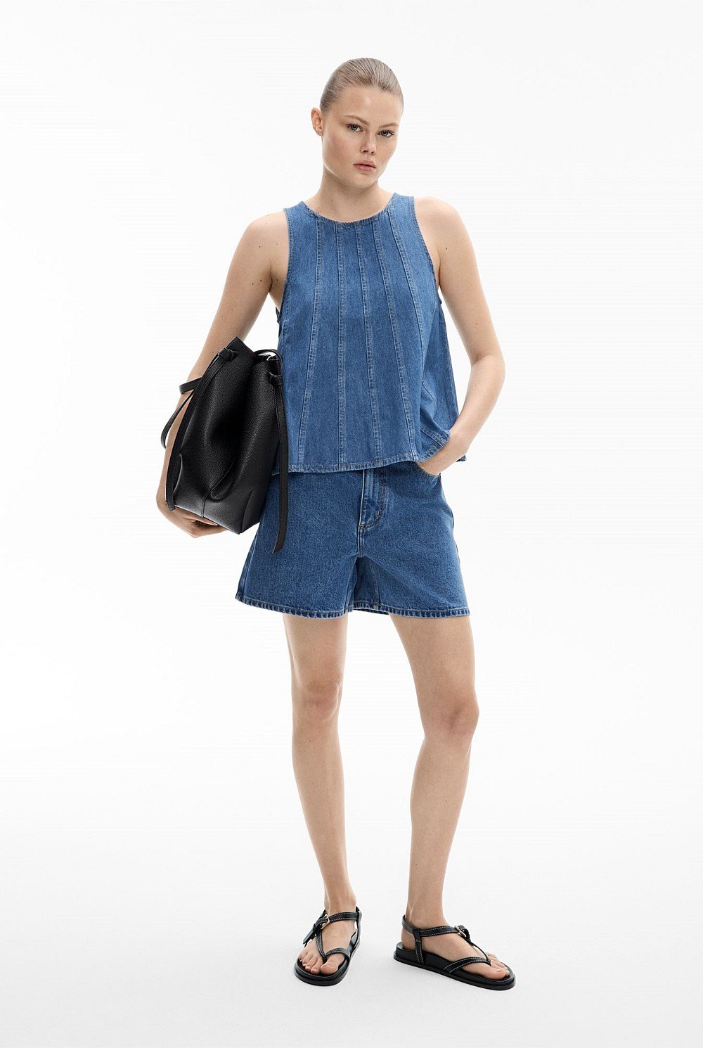Denim Swing Top