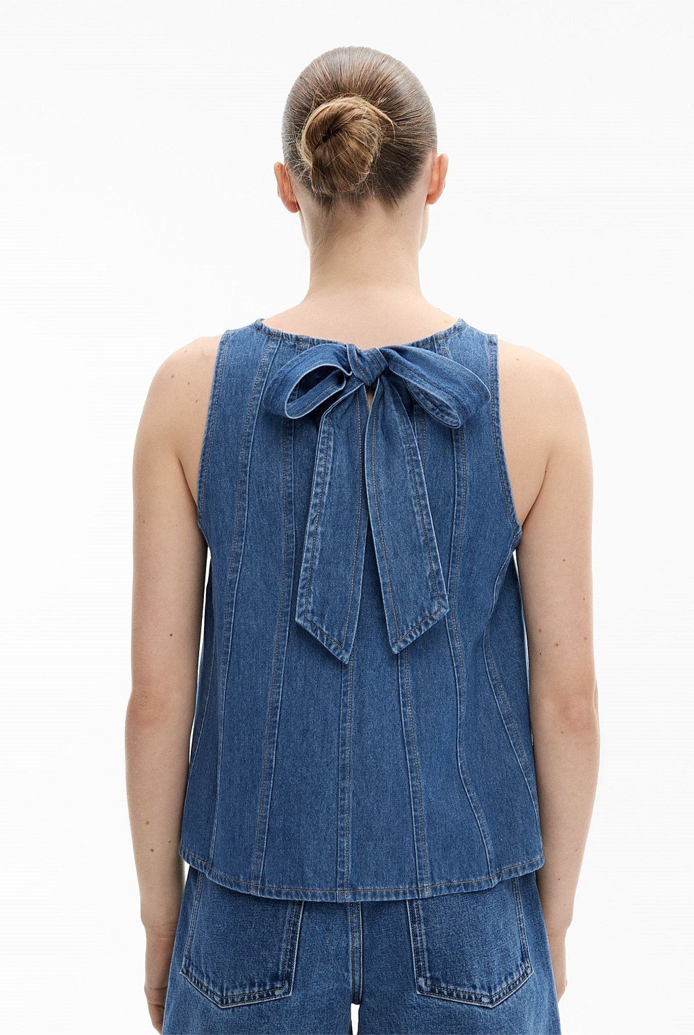 Denim Swing Top