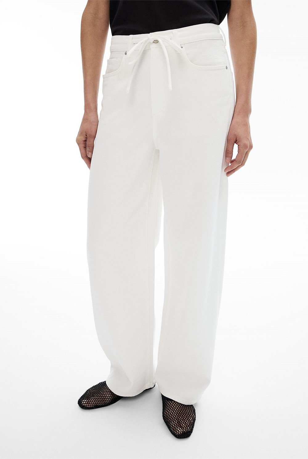 Drawcord Denim Jeans
