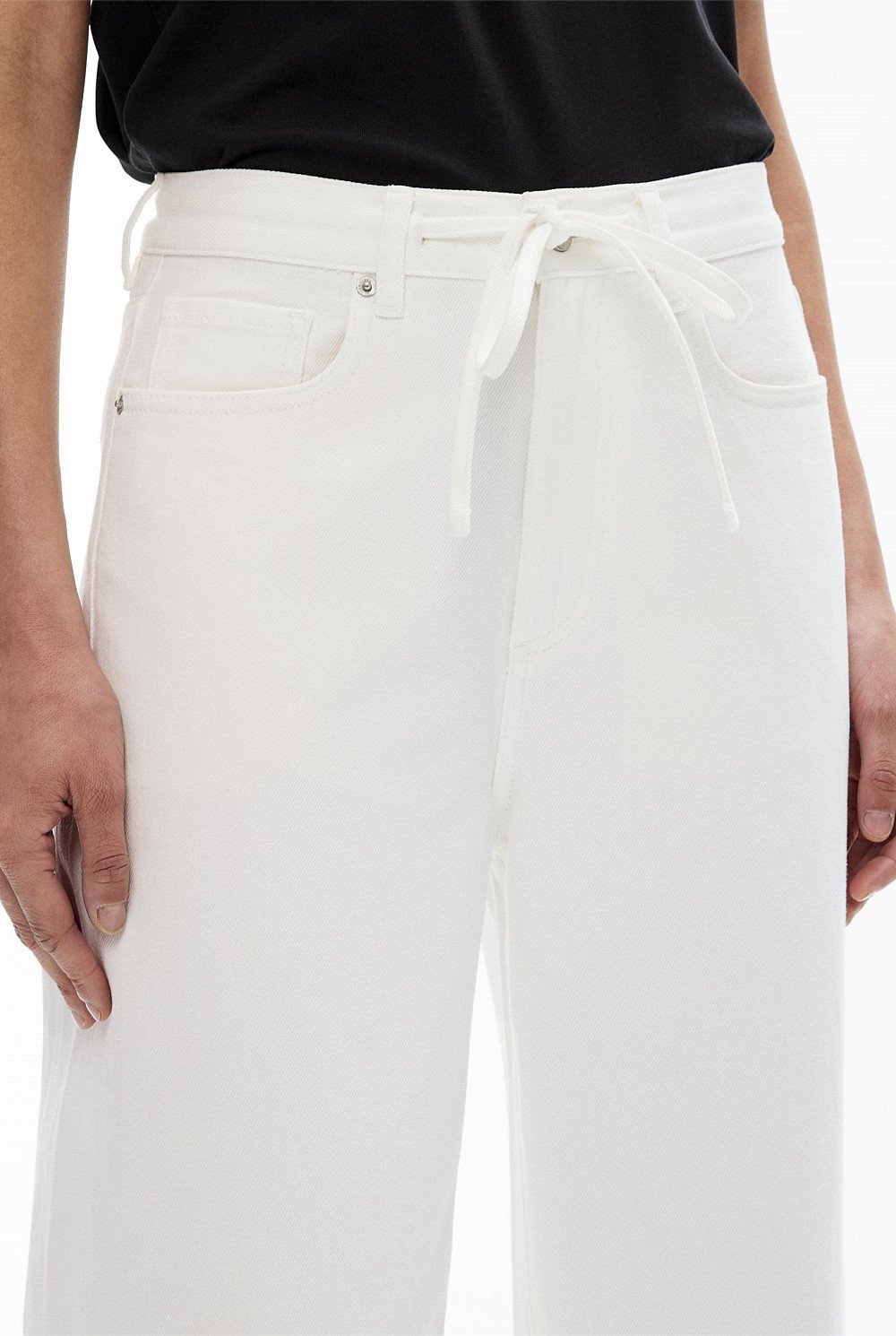 Drawcord Denim Jeans