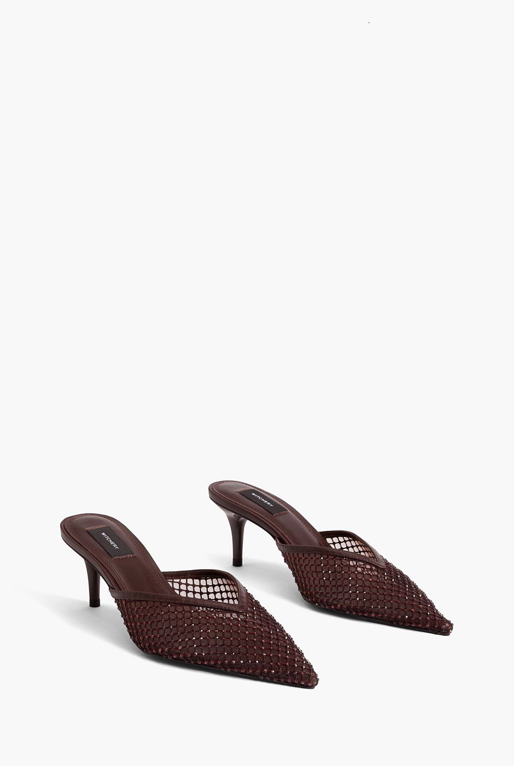 Mindy Mesh Mule Heels