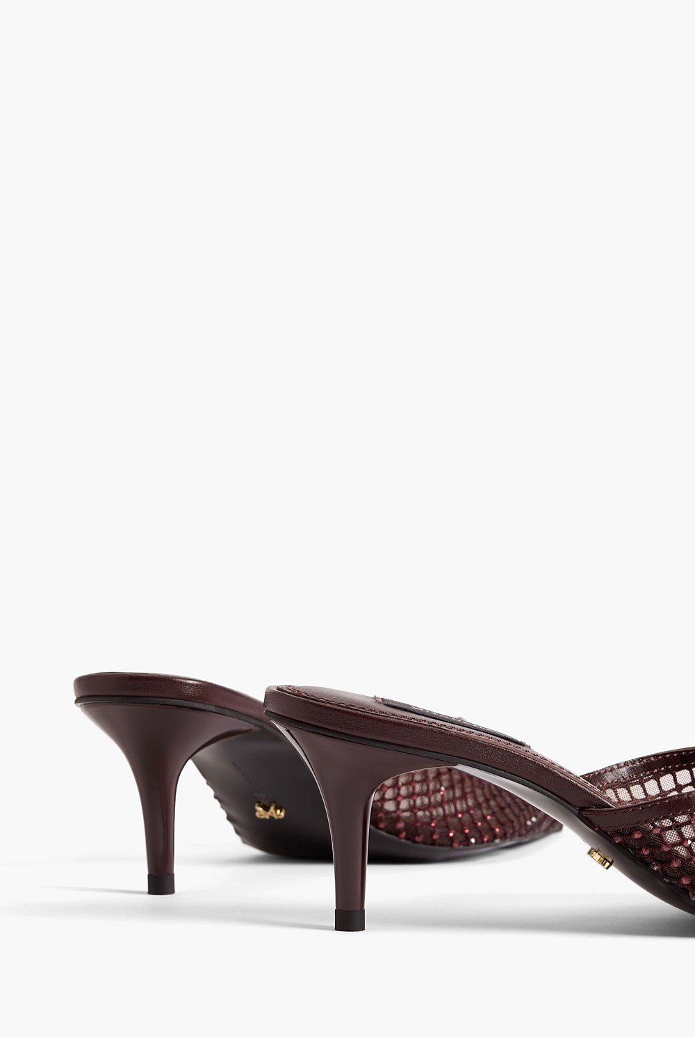 Mindy Mesh Mule Heels