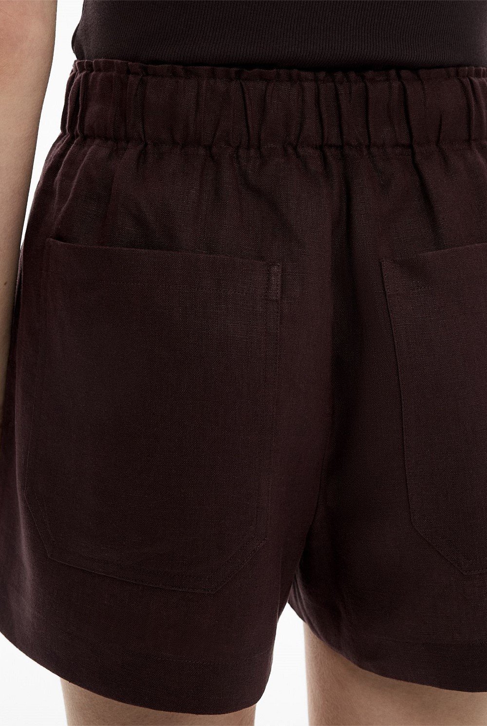 Pull On Linen Shorts