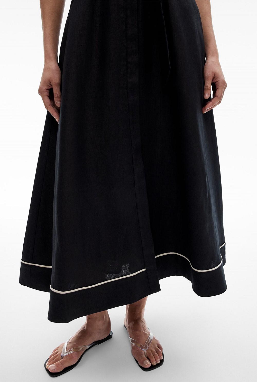 Contrast Maxi Dress