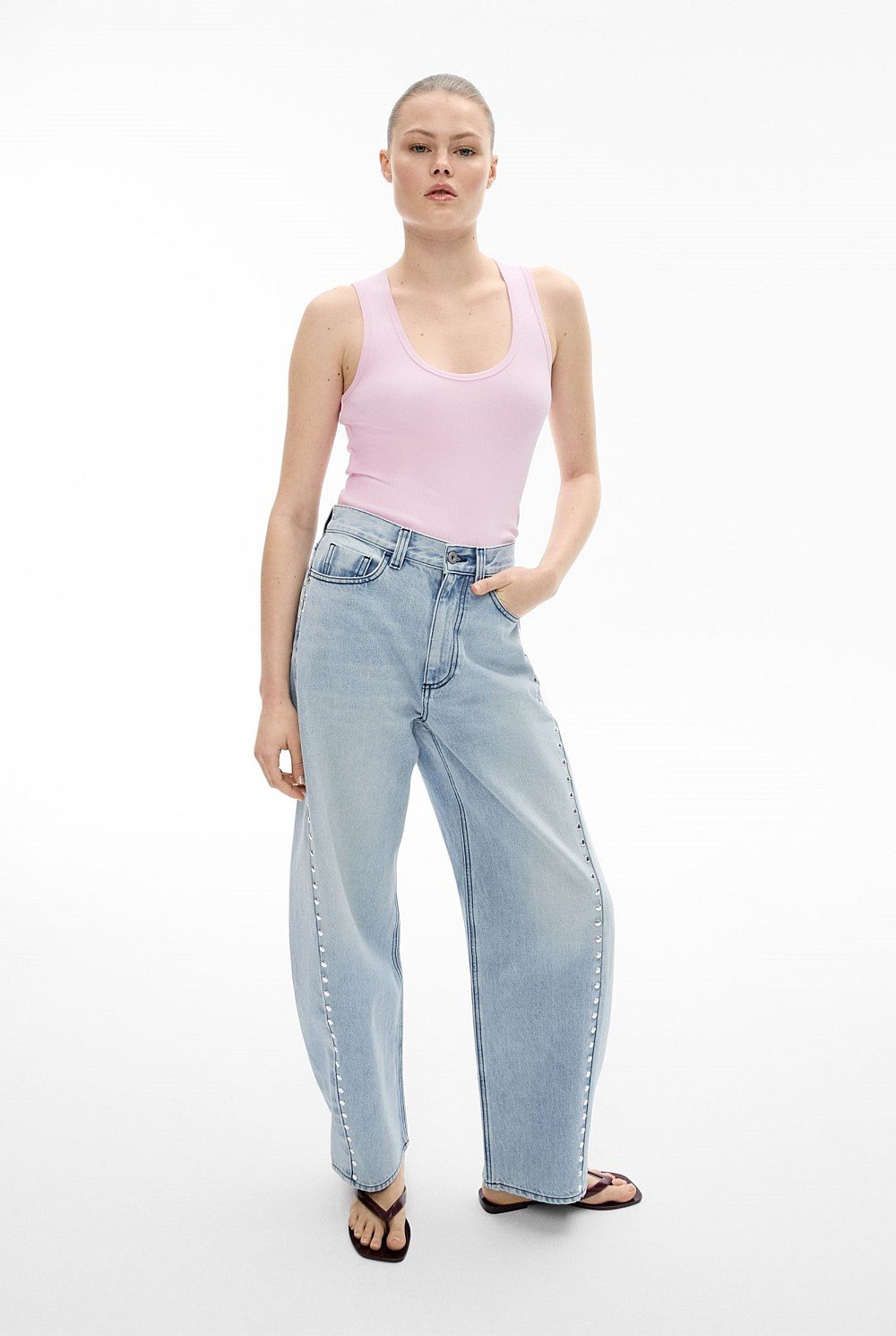 Scoop Rib Tank Top