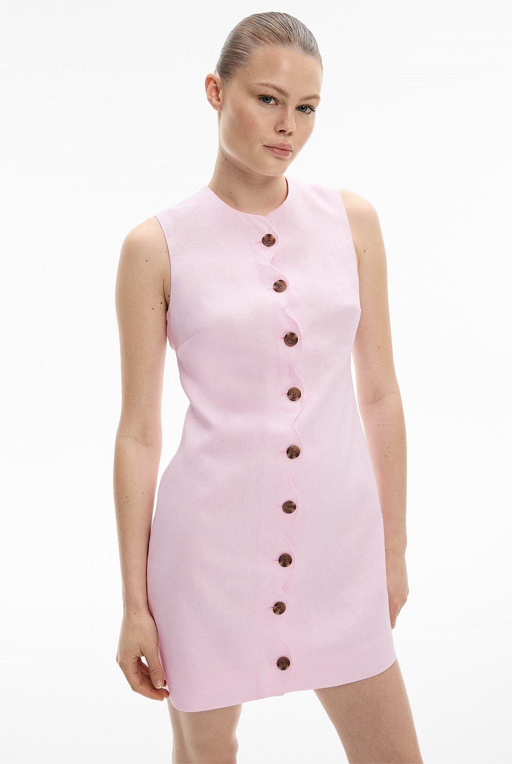 Scallop Mini Dress