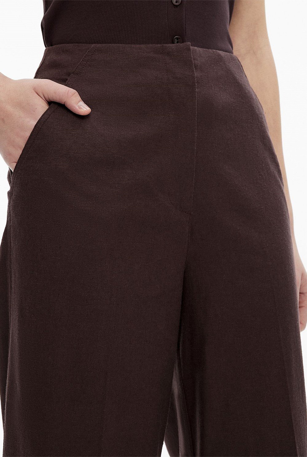 Linen Crop Pants
