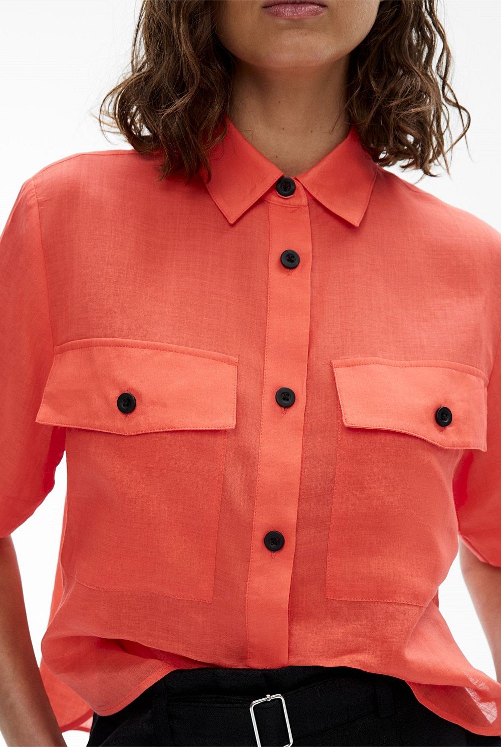 Short Sleeve Utility Pocket Shirt